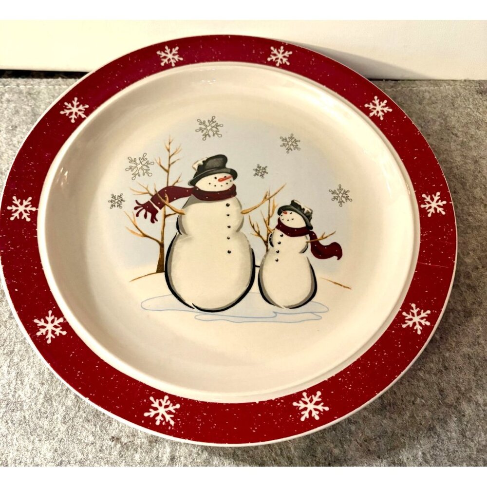 1 Royal Seasons Christmas Snowman Plate   # 3151